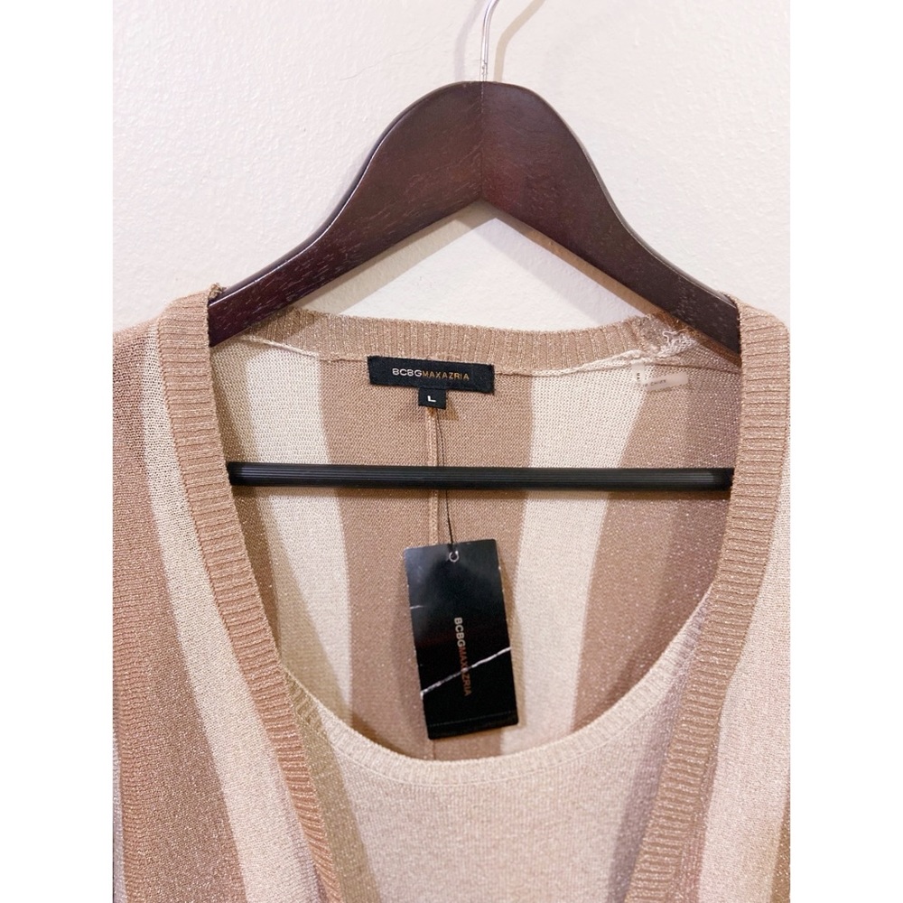 BCBGMaxazria Beautiful Vertical Stripe Top - Picture 3 of 7